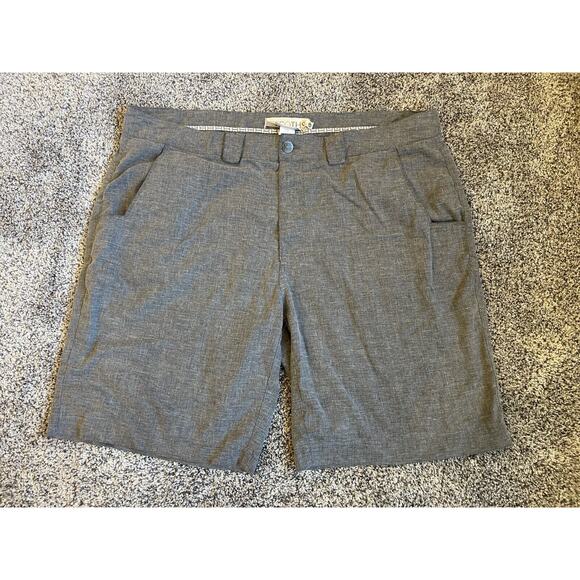 Ecoths Men’s Gray Hemp Blend Organic Cotton Shorts 10” Inseam Size 40 - Picture 1 of 9